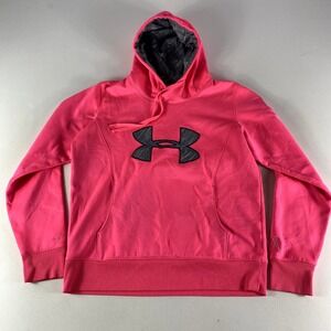 Under Armour Hoodie Womens XS Pink UA Fleece Hooded Sweatshirt Storm Women's